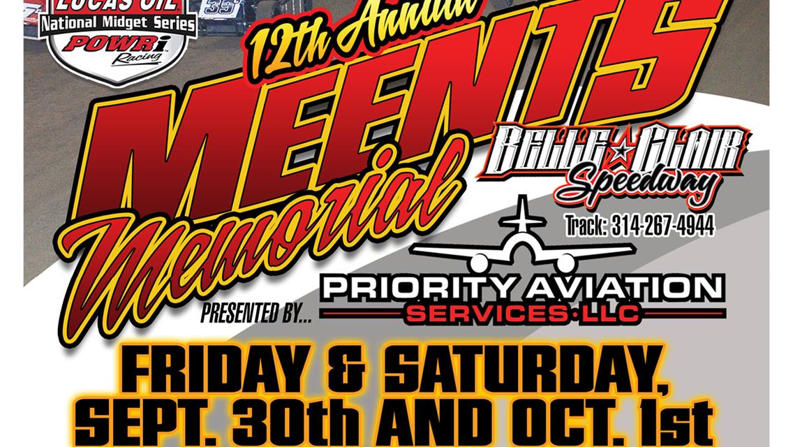 Meents Memorial Friday 9/30 & Saturday 10/1