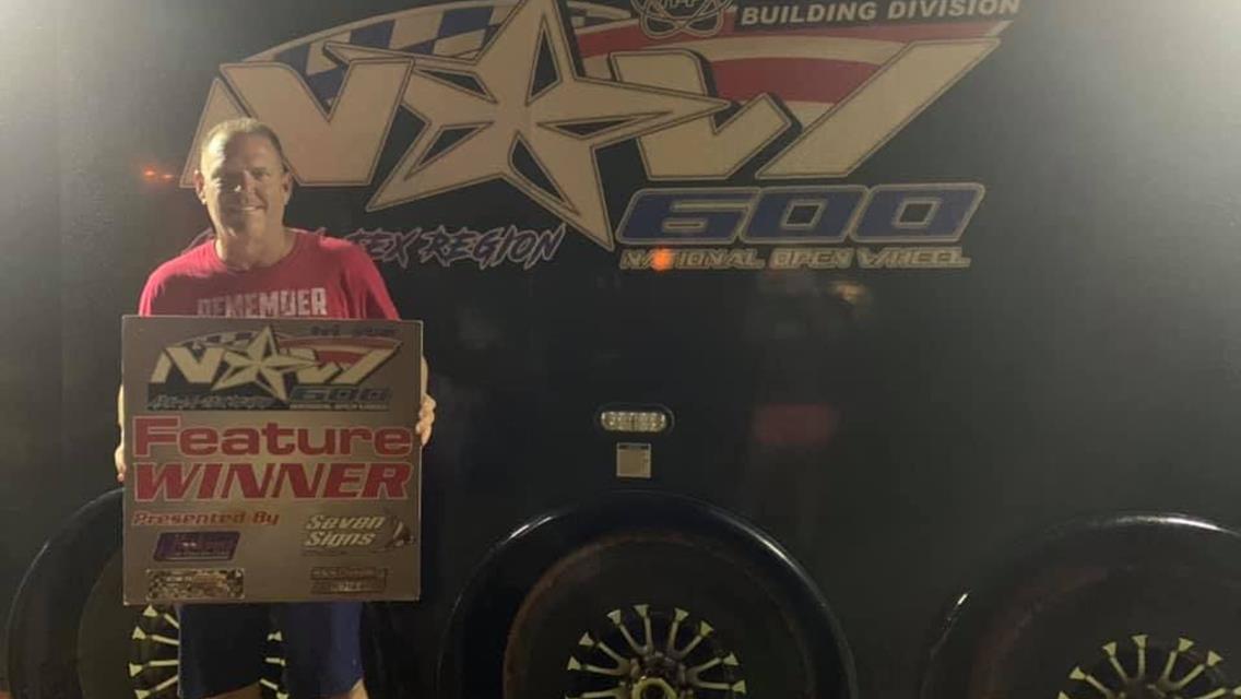 Walling and Lelsz Tame NOW600 Ark-La-Tex / POWRi Lonestar 600 Field on Saturday at 105 Speedway