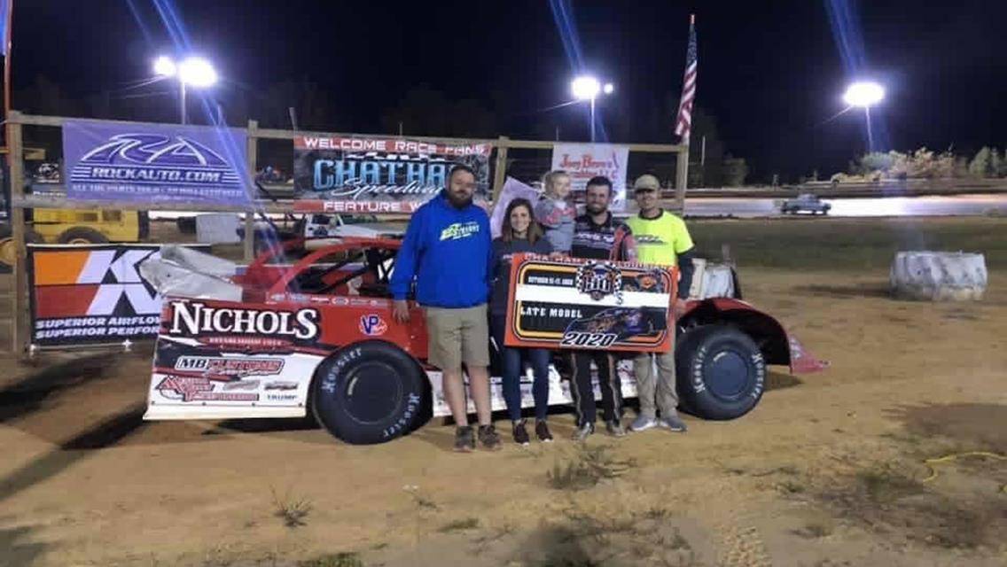 Dillard grabs Spooky 50 win at Chatham Speedway, pockets $8,000