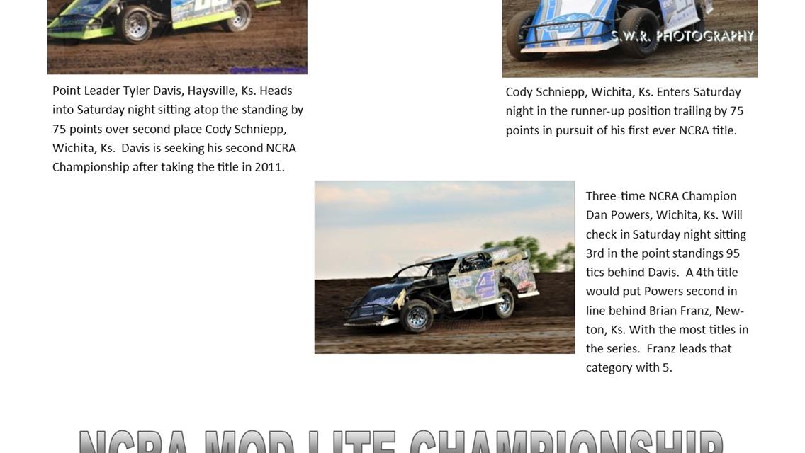 SERIES WRAPS UP 2019 STAND AT 81 SPEEDWAY (Sat. Oct. 12)