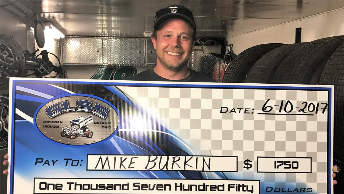 BURKIN NAILS DOWN FIRST EVER WINGED FEATURE WIN!