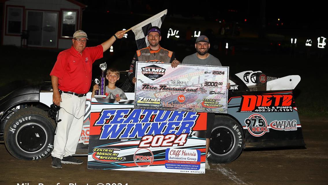 Central Missouri Speedway (Warrensburg, MO) – Malvern Bank West Series – Cliff Harris Memorial – May 18th, 2024. (Mike Ruefer Photo)