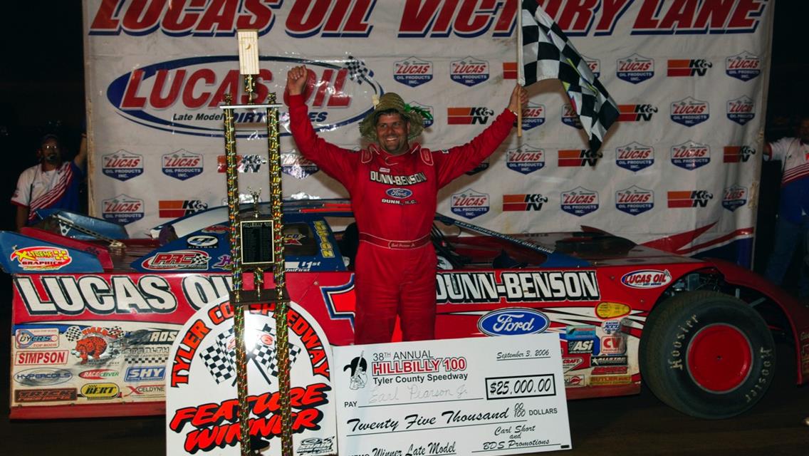 Pearson Pads Lucas Oil Late Model Dirt Series Points Lead With Biggest Career Win in 38th Annual &quot;Hillbilly 100&quot;