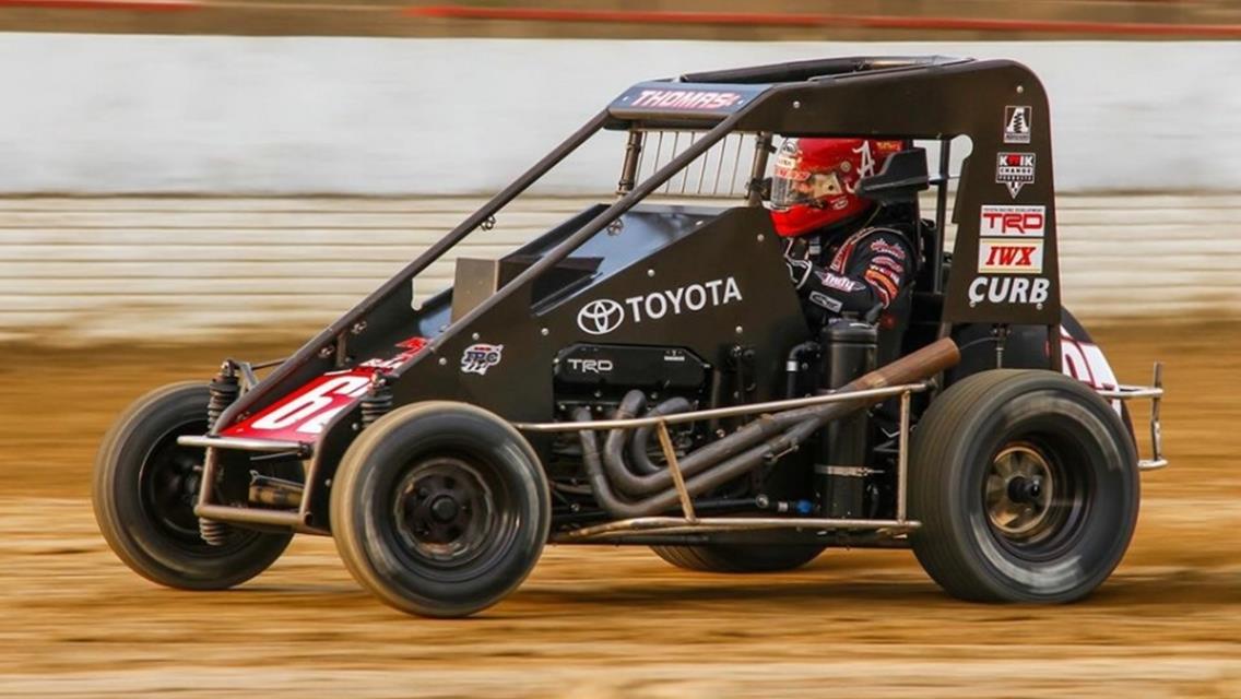Kevin Thomas, Jr. Takes First USAC Midget Win at Plymouth