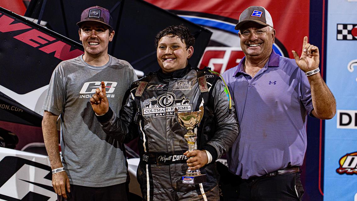 Wyatt Coffey cruises to second Millbridge Speedway Micro victory of 2024