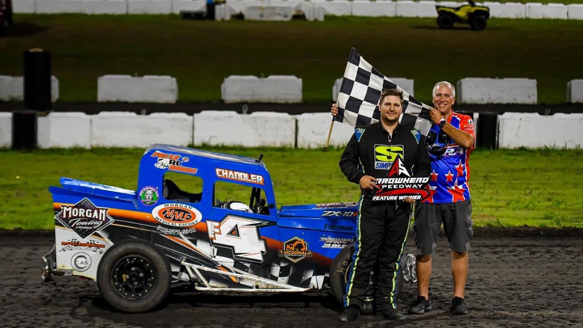 Chandler Foltz Captures NOW600 Sooner State Dwarf Car Victory at Arrowhead Speedway!