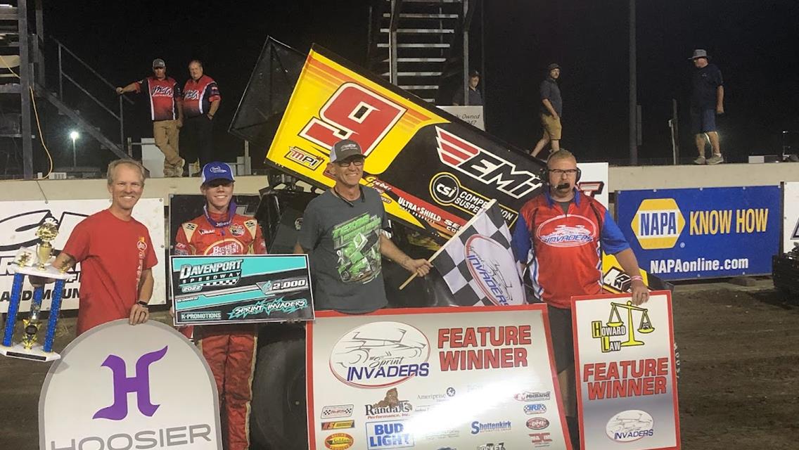 Chase Randall Sweeps with Sprint Invaders in Davenport!