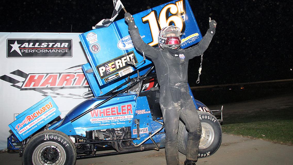 RIDENOUR HOLDS ON FOR BIG PAYDAY