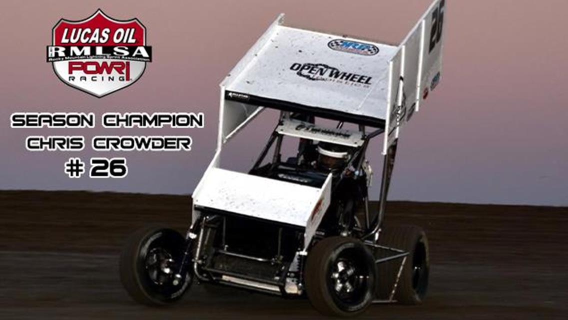 Chris Crowder Crowned POWRi Rocky Mountain Lightning Sprint Season Champion
