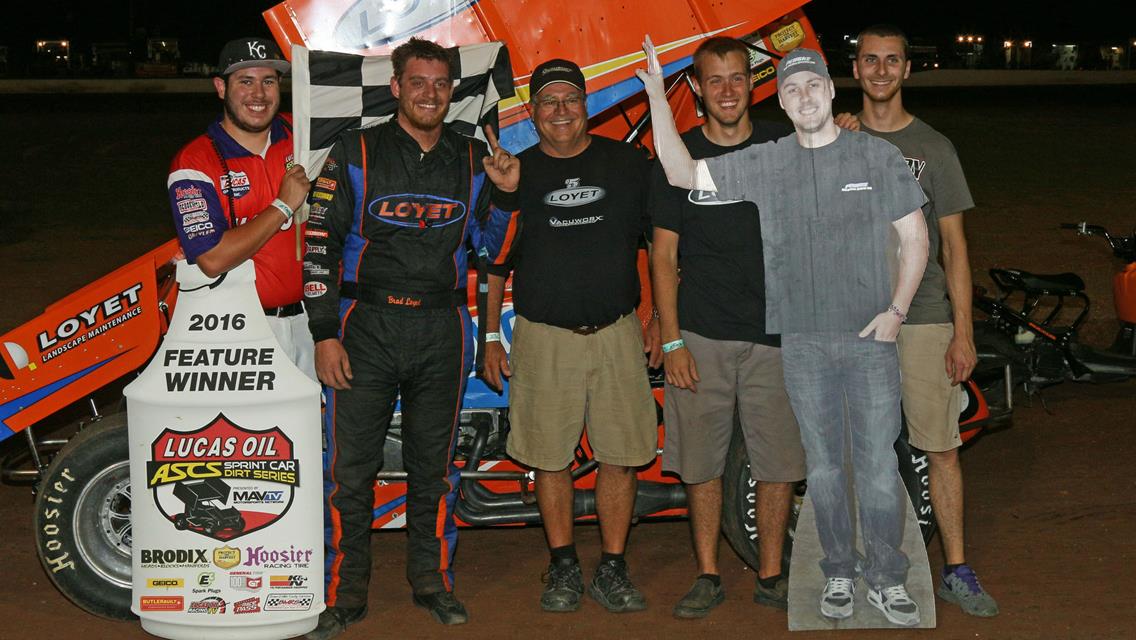 Brad Loyet Rolls Top Shelf To Lucas Oil ASCS Score At Lawton Speedway