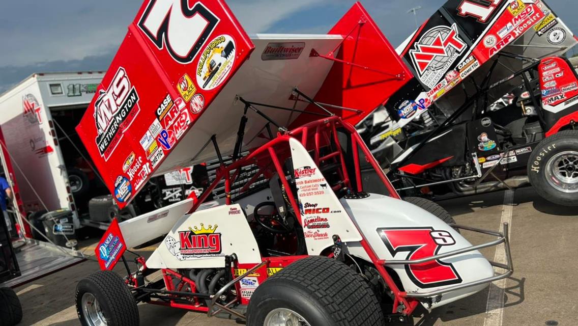 Price Makes Progress With Sides Motorsports During World of Outlaws Weekend at Knoxville