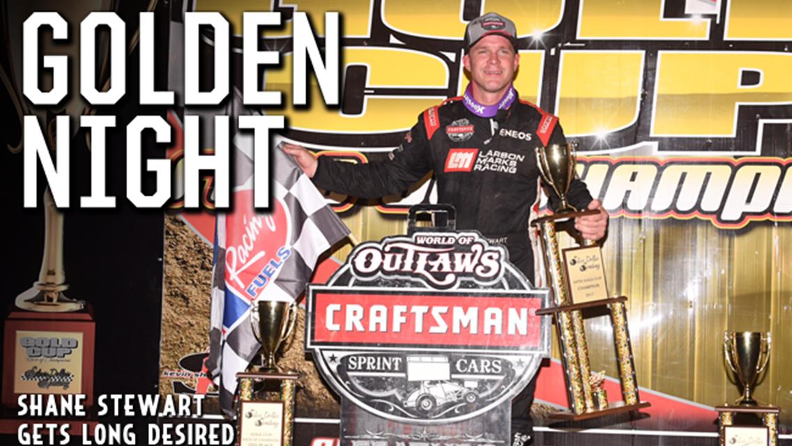 SHANE STEWART CLAIMS DESIRED GOLD CUP RACE OF CHAMPIONS VICTORY