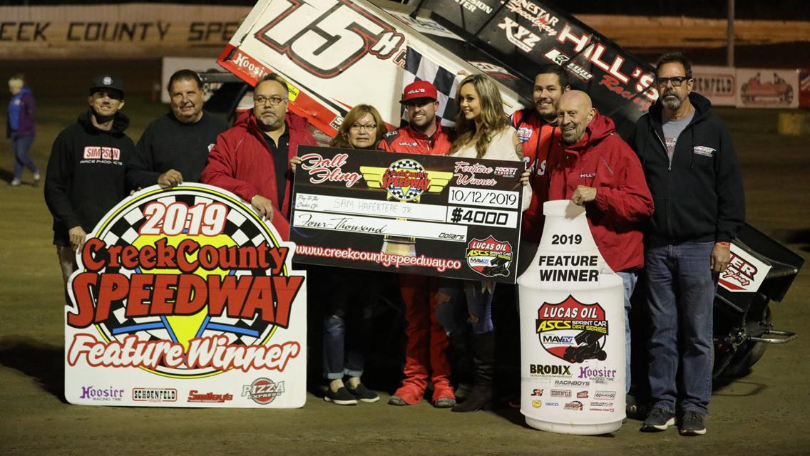 Hafertepe Unchallenged With Lucas Oil American Sprint Car Series At Creek County Speedway