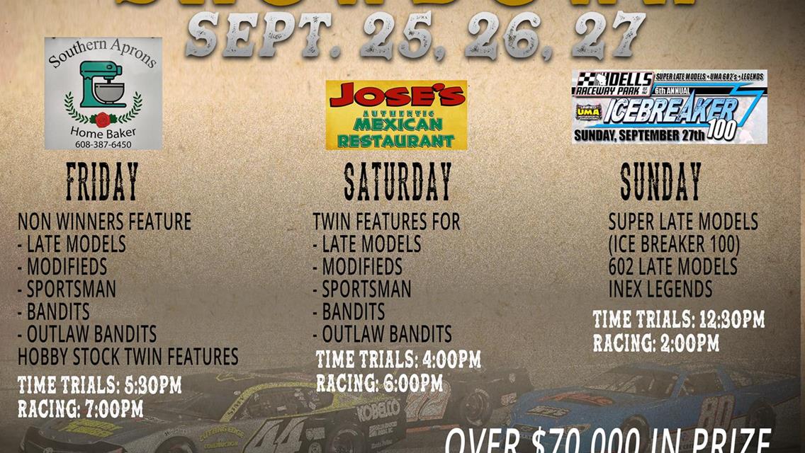 Dells September Showdown Sept 25,26,27