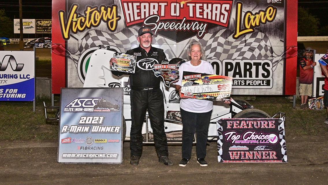 Paul White Captures Waco Win With ASCS Elite Non-Wing