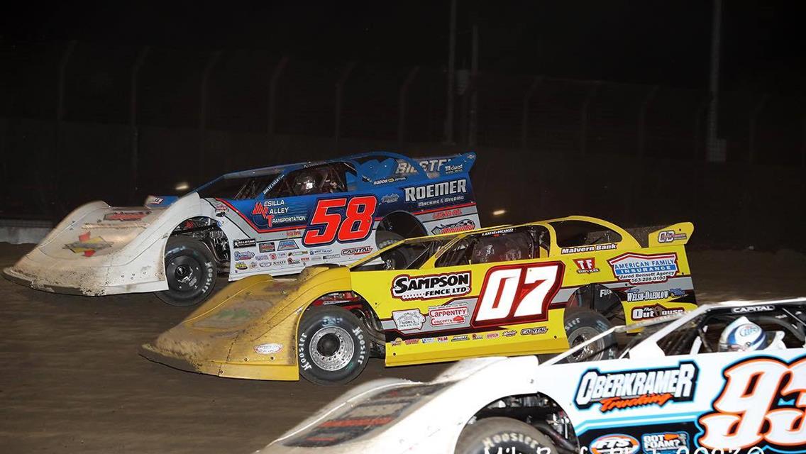 Davenport Speedway (Davenport, IA) – Lucas Oil Midwest Late Model Racing Association (MLRA) – April 13th, 2023. (Mike Ruefer photo)