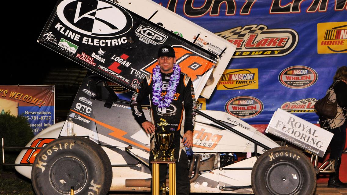MADSEN’S SURPRISE LATE RACE CHARGE NETS 14TH ANNUAL JERRY RICHERT MEMORIAL VICTORY!