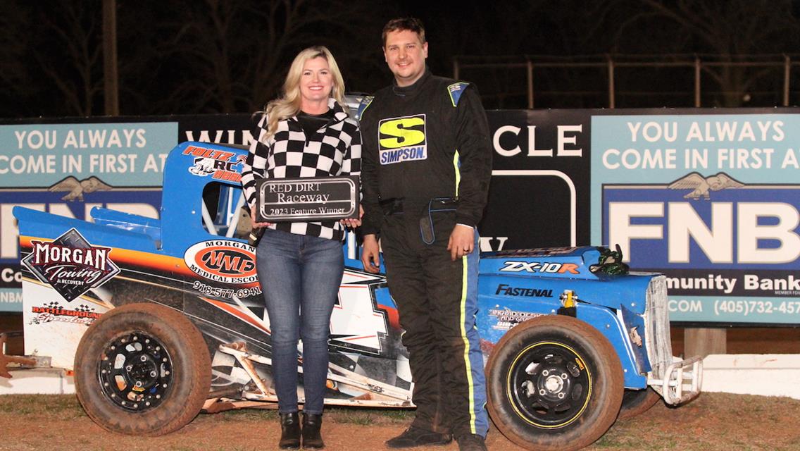 Chandler Foltz Scores NOW600 Sooner State Dwarf Car Series Opener at Red Dirt Raceway!