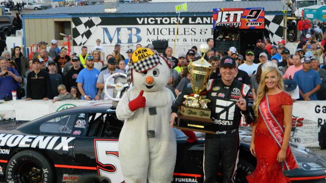 Kyle Busch claims second Snowball Derby trophy