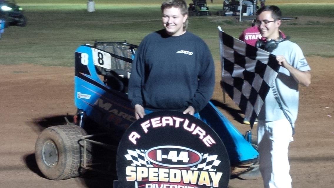 Josh Marcham Parks it in Victory Lane at I44 Riverside Speedway