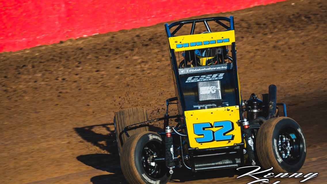 Blake Hahn Rebounds To Fourth With POWRi National Midgets At Lucas Oil Speedway