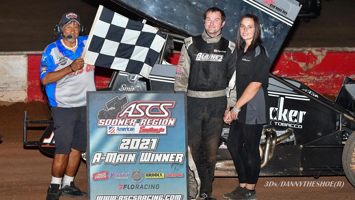 Roger Crockett Rockets To ASCS Sooner/Mid-South Win At Tri-State Speedway