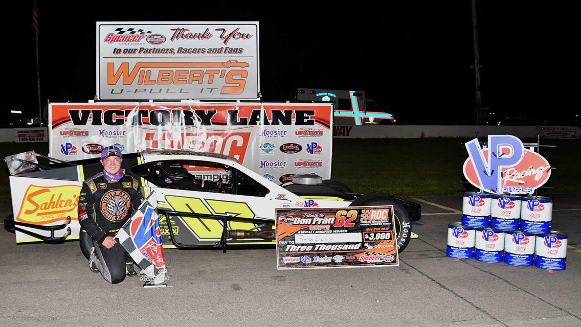 PATRICK EMERLING KICKS OFF 65TH ANNUAL SEASON OF RACING AT SPENCER SPEEDWAY PRESENTED BY WILBERT’S U PULL-IT WITH A WIN IN THE TRIBUTE TO DON PRATT ‘6