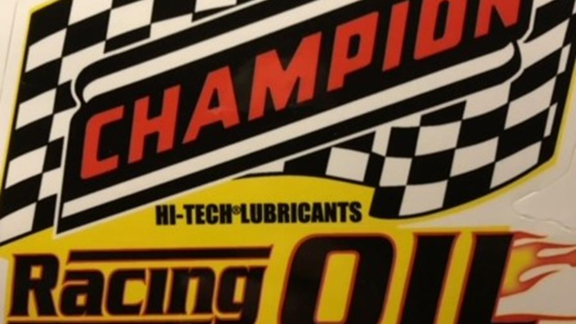 Champion Oil 2021 Elite Racer Program