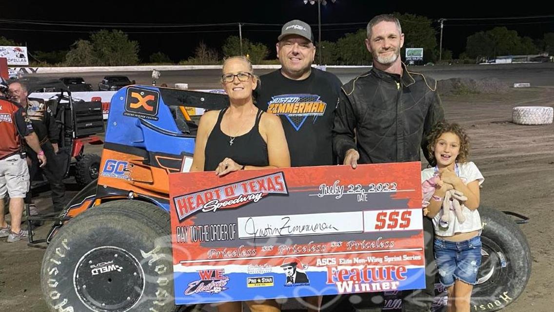 Justin Zimmerman Wins Bill White Shootout At Heart O’ Texas Speedway