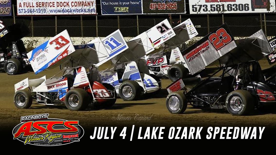 ASCS Warrior Region Headlining Independence Day At Lake Ozark Speedway