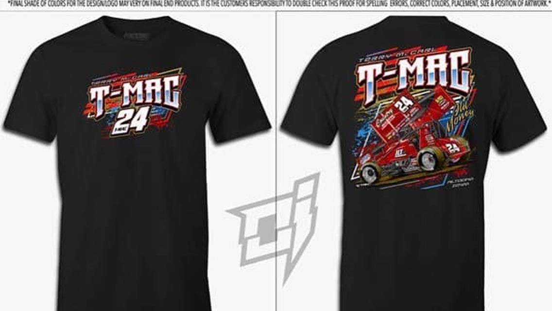 NEW TMAC 24 "Old Money" T-Shirts Now available at track and online.