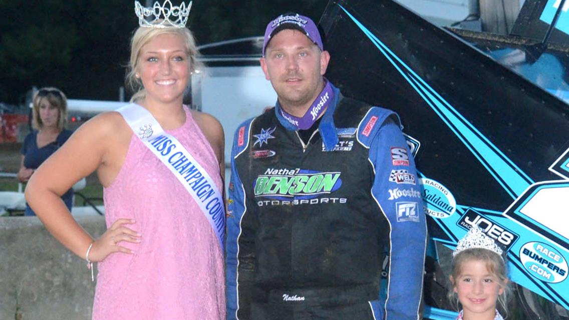 Benson Takes the Checkers at Champaign County
