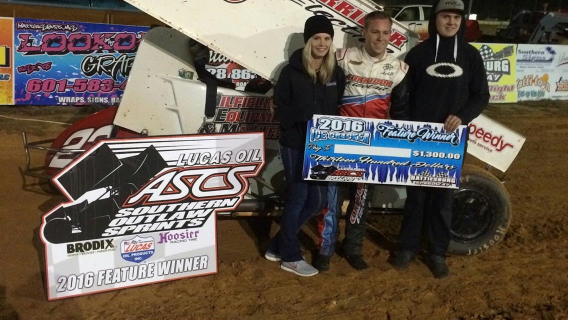 Seth Bergman Tops ASCS/SOS at Hattiesburg Speedway