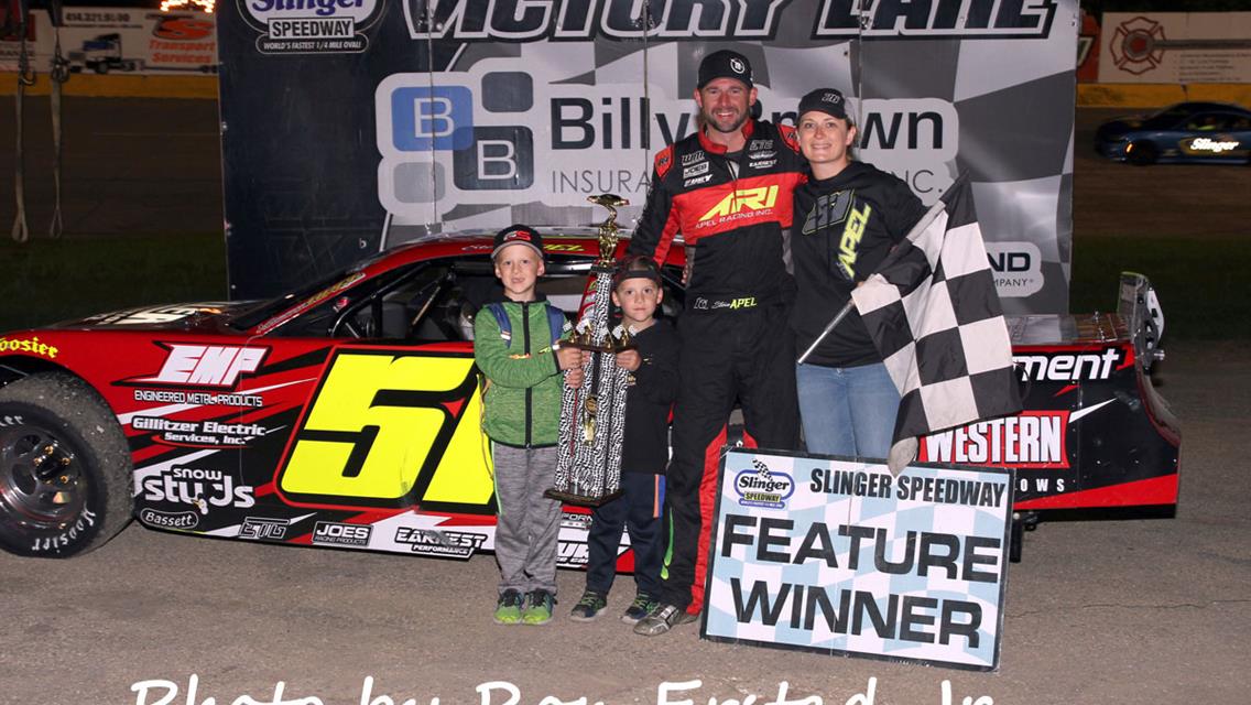 Apel Returns to Victory Lane at Slinger after Winning the Keith’s Marina Race Against Cancer 75