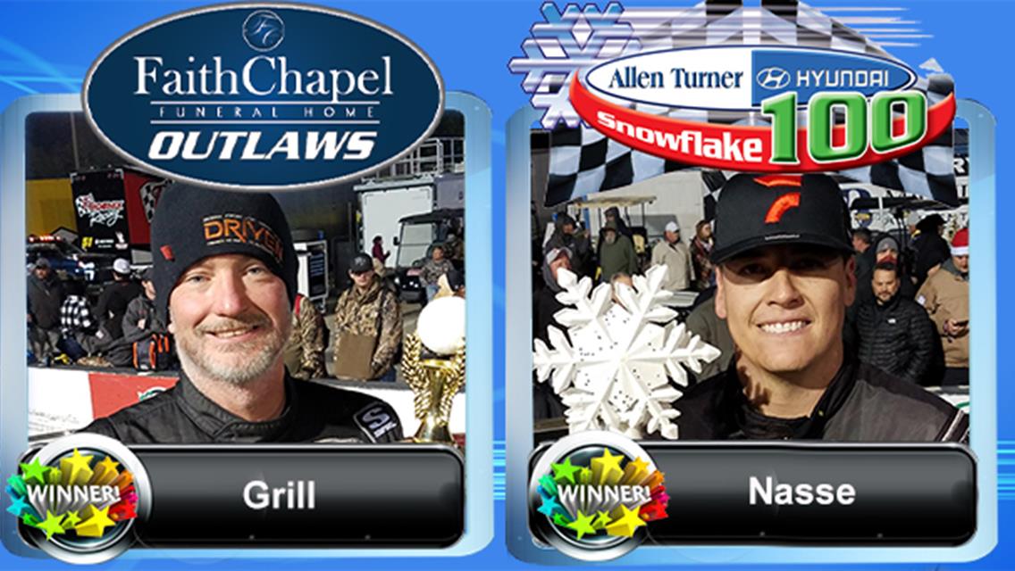 Nasse No Longer Winless at Derby, Secures Snowflake 100 Title; Grill Earns 9th Win
