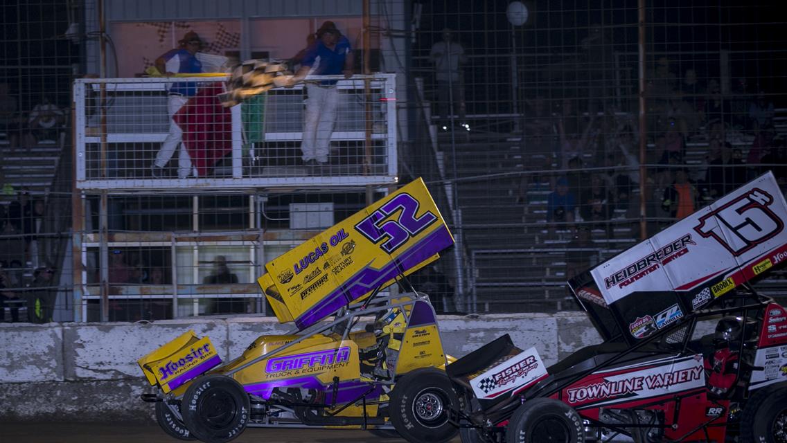 Hahn Holds Off Hafertepe In Lucas Oil American Sprint Car Series Battle At Big Sky Speedway Finale