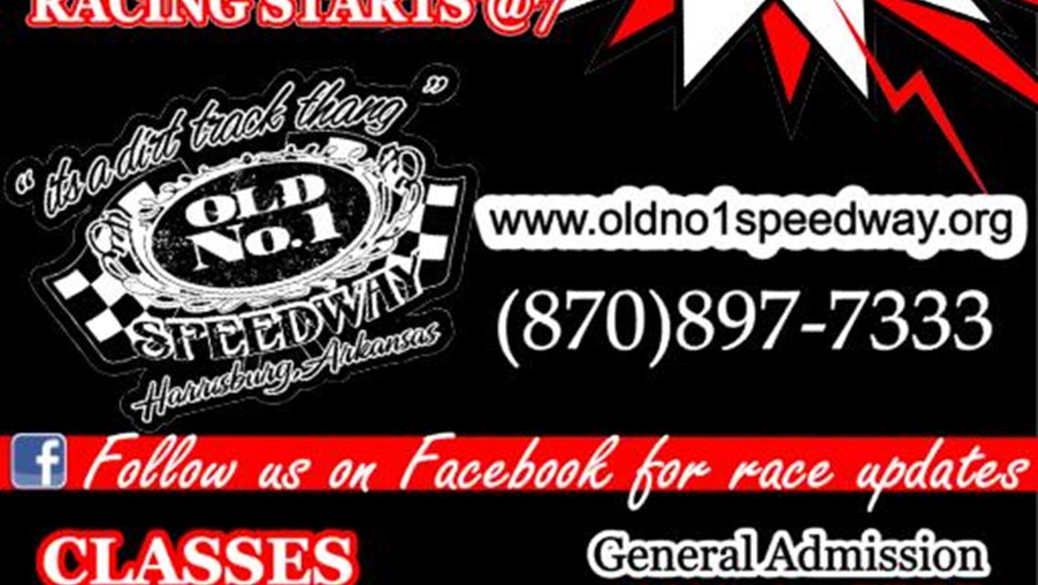 Old No.1 Speedway Saturday June 15th
