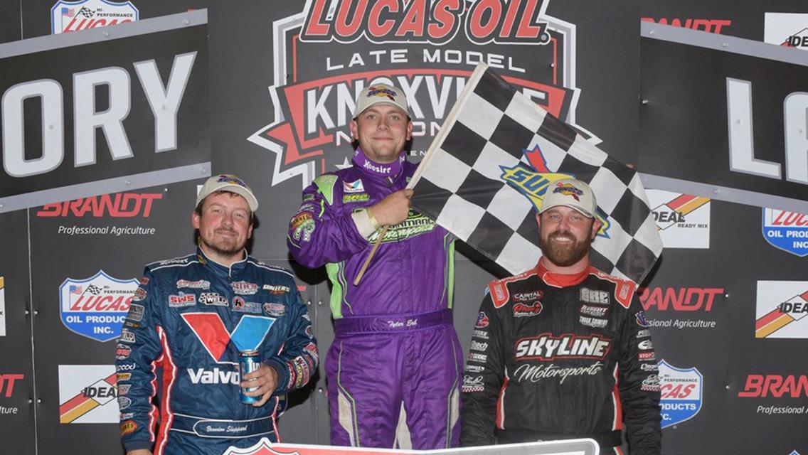 Turbo Charged! Tyler Erb Wins for Second Night in a Row at Lucas Oil Late Model Knoxville Nationals