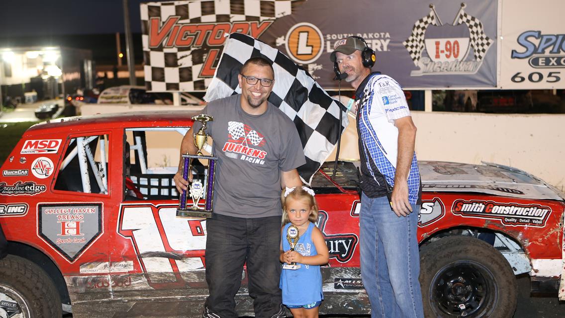 14-year-old Amelia Eisenschenk wins at I-90 Speedway