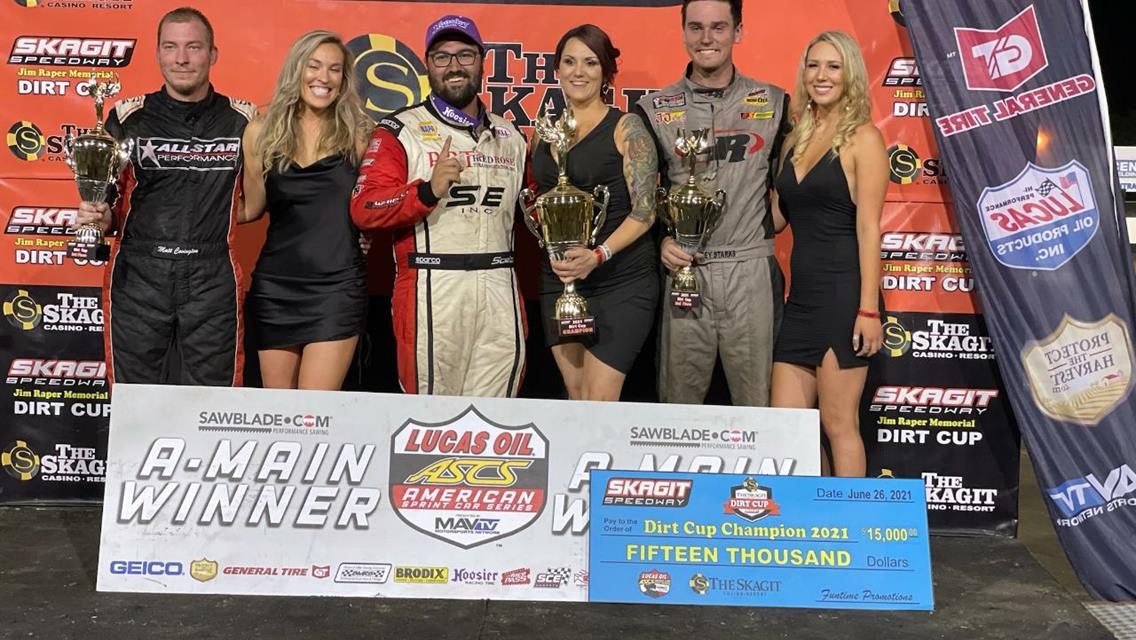Dominic Scelzi Wins The 49th Jim Raper Memorial Dirt Cup At Skagit Speedway