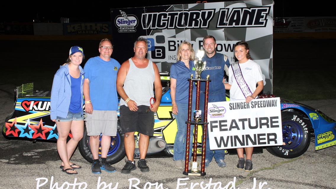 Stern tops Late Model Feature at Slinger