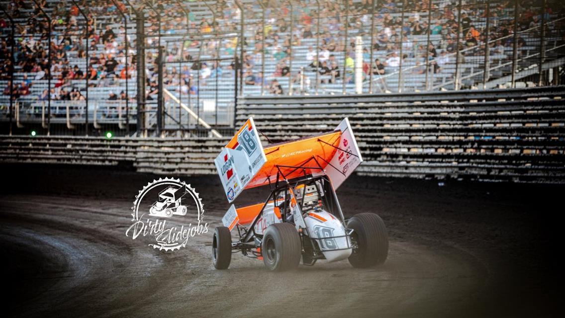 Gio Scelzi 13th with World of Outlaws at I-80 Speedway