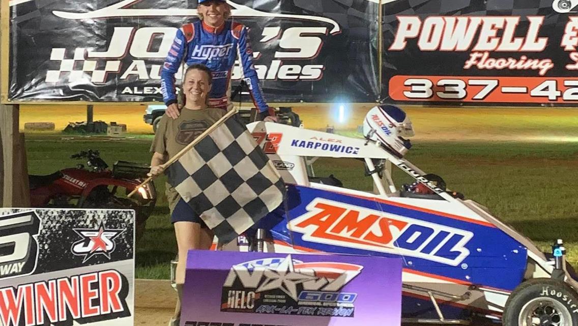 Karpowicz and Lacombe Win at Sabine Speedway with NOW600 Ark-La-Tex