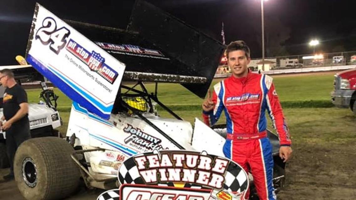 Chase Johnson Records First Winged Sprint Car Win of the Season