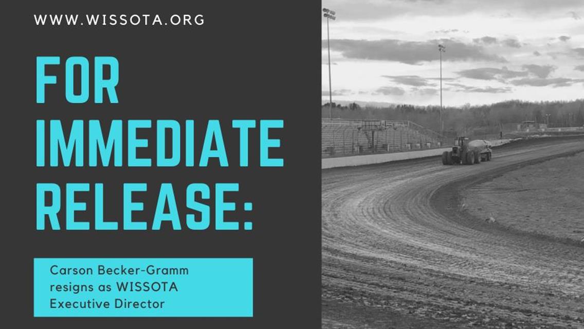 Carson Becker-Gramm Resigns as WISSOTA Executive Director