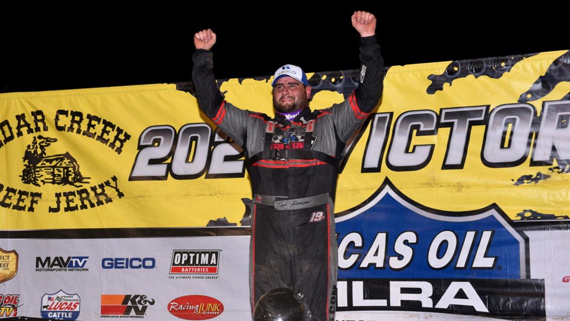 Gustin grabs Lucas Oil MLRA checkers at Randolph County