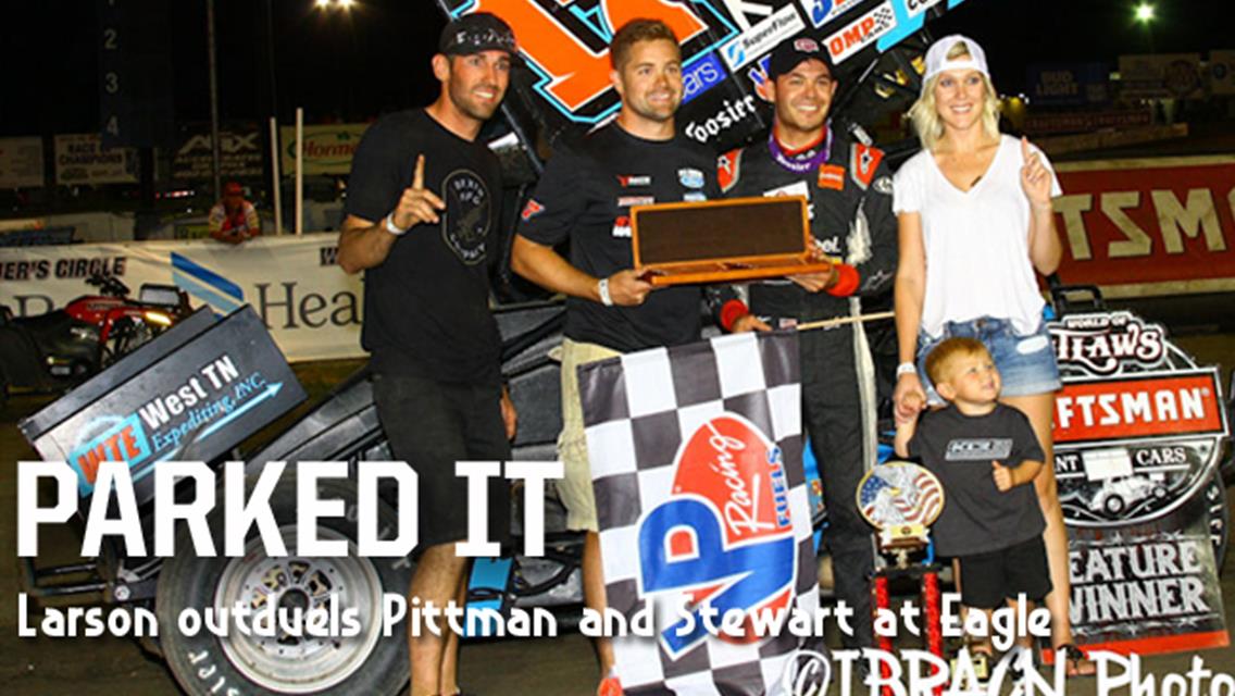Larson Parks It at Eagle Raceway