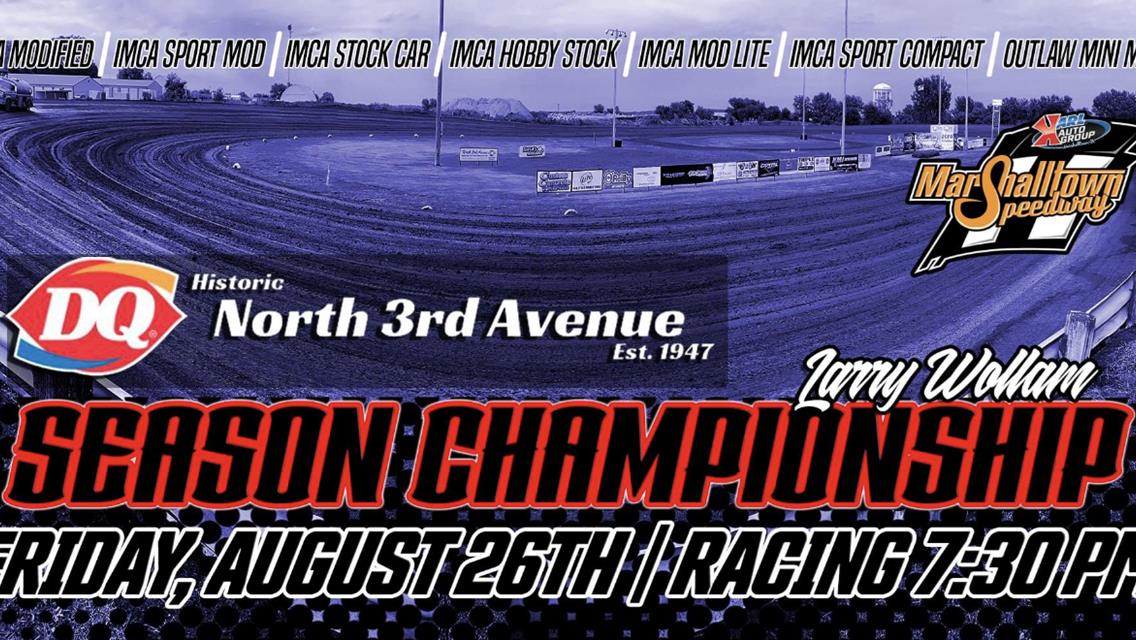 Season Championship next on the schedule at Marshalltown