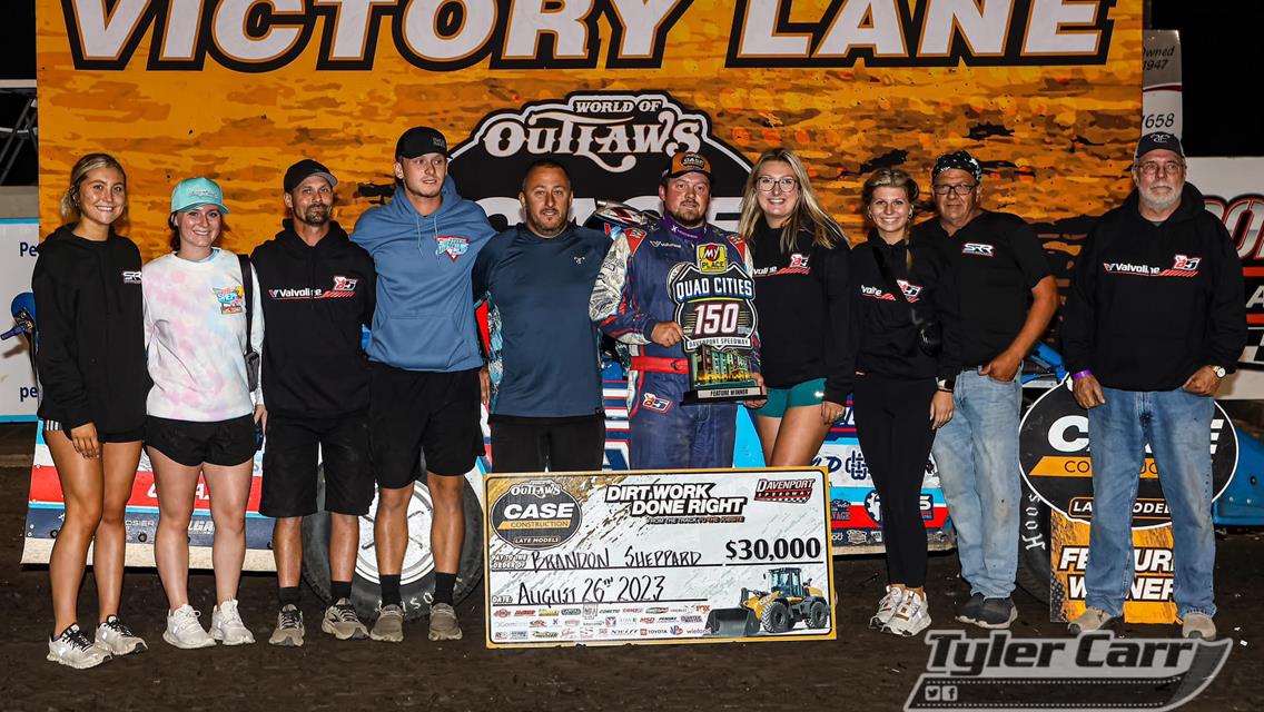 Davenport Speedway (Davenport, IA) – World of Outlaws Case Late Model Series – My Place Hotels Quad Cities 150 – August 24th-26th, 2023. (Tyler Carr photo)