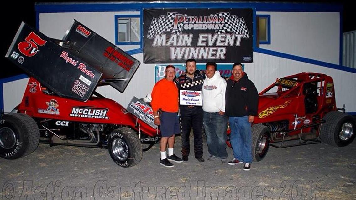 ENSIGN MAKES PETALUMA SPEEDWAY HISTORY